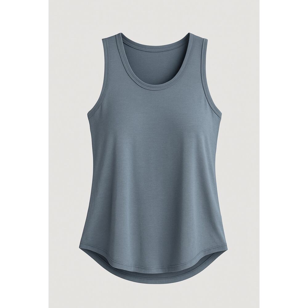 Double Zero Blue Scoop Neck Flowy Tank Top Women’s Medium